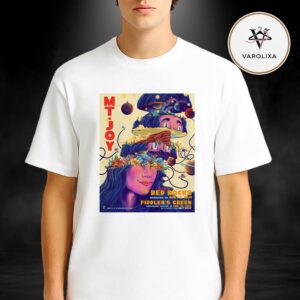 Mt. Joy Concert Poster At Red Rocks In Morrison CO On Aug 14 And 15 2026 Psychedelic Cosmic Head Artwork Unisex T-Shirt