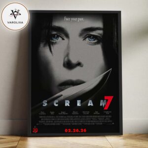 New Poster For Scream 7 In Theaters On February 27 2026 Home Decor Poster Canvas