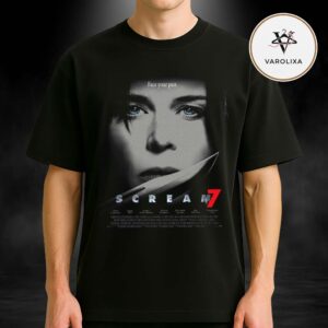 New Poster For Scream 7 In Theaters On February 27 2026 Unisex T-Shirt