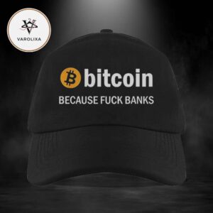 Official Bitcoin Because Fuck Banks Logo 2026 Classic Cap Hat Snapback