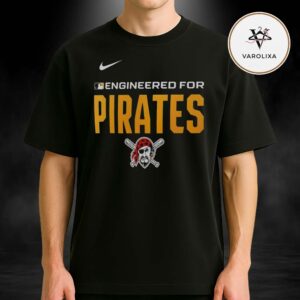 Official Engineered For Pittsburgh Pirates MLB 2026 Logo Unisex T-Shirt
