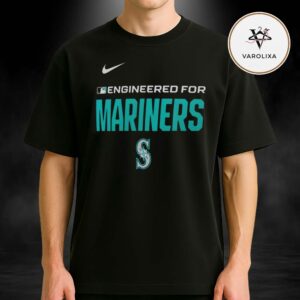 Official Engineered For Seattle Mariners MLB Logo 2026 Unisex T-Shirt
