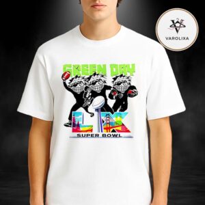 Official Green Day With Super Bowl LX 2026 Band Character Graphic Logo Unisex T-Shirt