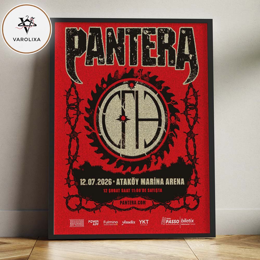 Pantera Poster At Ataköy Marina Arena In Istanbul Turkey On July 12 2026 2026 Tour Artwork Home Decor Poster Canvas Pantera Poster At Ataköy Marina Arena In Istanbul Turkey On July 12 2026 2026 Tour Artwork Home Decor Poster Canvas