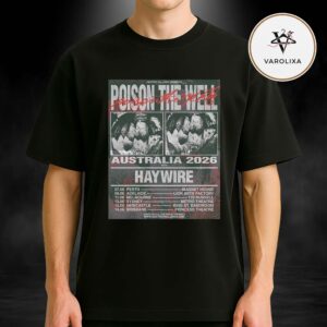 Poison The Well Live Concert Poster At Magnet House In Perth Australia On June 7 2026 Australia Tour Unisex T-Shirt