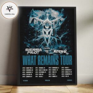 Pop Evil Live Concert Poster At Multiple Venues In United States On April 2026 What Remains Tour Dark Metal Artwork Home Decor Poster Canvas