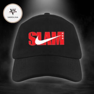 SLAM x Nike Red and White Logo Collaboration Graphic Classic Cap Hat Snapback