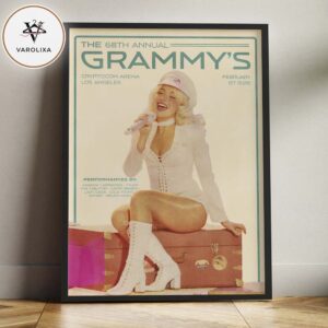 Sabrina Carpenter The 68th Annual Grammy Awards Event Poster At Los Angeles CA On February 1 2026 Home Decor Poster Canvas