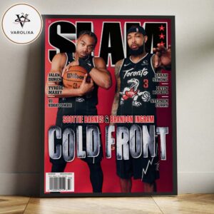 Scottie Barnes And Brandon Ingram Toronto Raptors And New Orleans Pelicans NBA 2026 Cold Front SLAM Magazine Cover Home Decor Poster Canvas