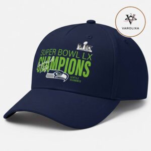 Seattle Seahawks Fanatics Super Bowl LX Champions 2025-2026 Autograph Signing Roster Classic Cap Hat Snapback