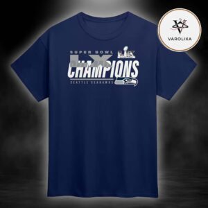 Seattle Seahawks Fanatics Super Bowl LX Champions Iconic Victory 2025-2026 Unisex T-Shirt