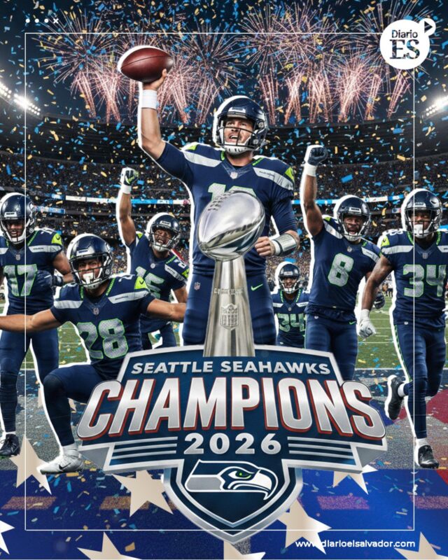 Seattle Seahawks NFL Super Bowl LX 2026 Champions Lombardi Trophy Celebration