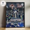 Seattle Seahawks NFL Super Bowl LX 2026 Champions Team Roster Home Decor Poster Canvas