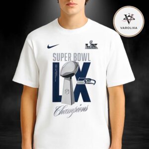 Seattle Seahawks Nike Super Bowl LX Champions 25-26 Lombardi Trophy Unisex T-Shirt
