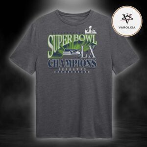 Seattle Seahawks Super Bowl LX Champions NFL 2025 Top Dogs Tri-Blend Unisex T-Shirt