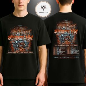 Slaughter To Prevail Live Concert Poster At Multiple Venues In Europe On May 2026 Slam Domination Tour Skull Horror Artwork Two Sides Unisex T-Shirt