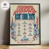 Speed Tour Dates Poster Asia Tour Across Asia May And June 2026 Home Decor Poster Canvas
