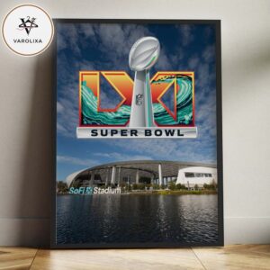 Super Bowl LXI Poster Print At SoFi Stadium In Inglewood CA On February 8 2026 Home Decor Poster Canvas