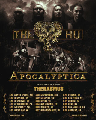The Hu Poster At Silver Spring Maryland On May 12 2026 With Apocalyptica North America Tour Artwork