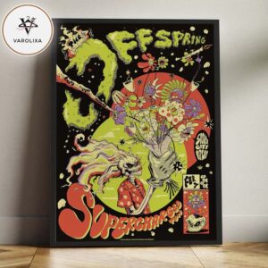 The Offspring Supercharged Tour 2025 At Tyson Events Center In Sioux City IA Iowa Concert On Feb 7 2026 Home Decor Poster Canvas