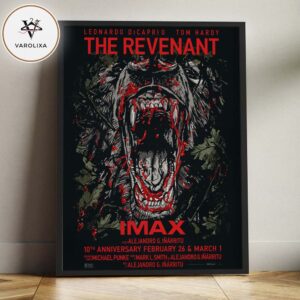 The Revenant IMAX 10th Anniversary Blood Wolf Horror Artwork Home Decor Poster Canvas