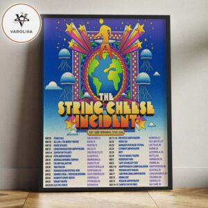 The String Cheese Incident Poster At Red Rocks Amphitheatre In Morrison Colorado On July 17 2026 Just Keep Spinning Tour 2026 Artwork Home Decor Poster Canvas