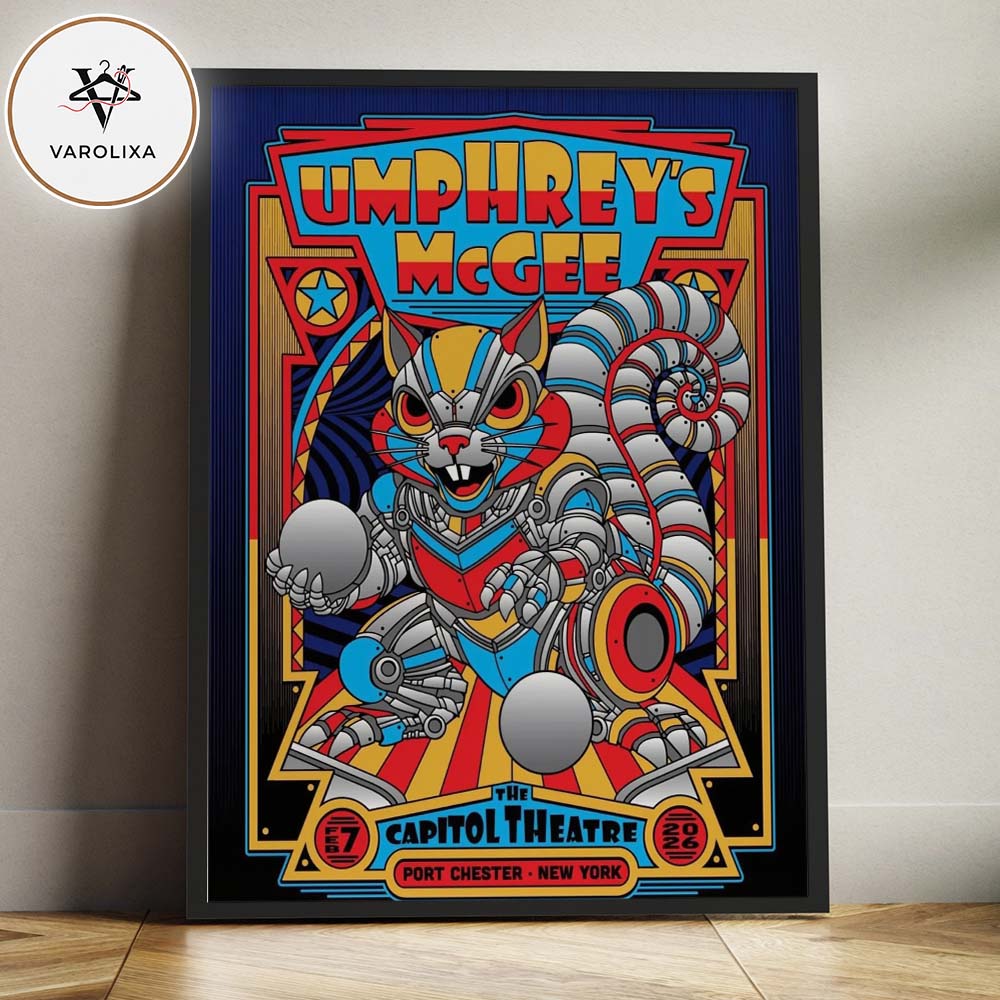 Umphrey’s McGee Concert Poster At Capitol Theatre In Port Chester New York On February 7 2026 Home Decor Poster Canvas Umphrey’s McGee Concert Poster At Capitol Theatre In Port Chester New York On February 7 2026 Home Decor Poster Canvas